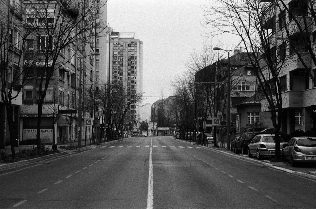 Empty Vojislava Ilića street